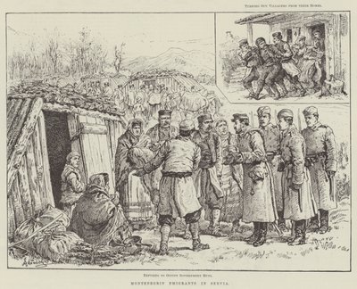 Montenegrin Emigrants in Serbia by Johann Nepomuk Schonberg